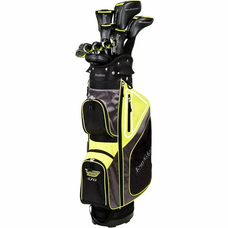 Tour Edge Bazooka 470 Black Complete Set - Cart Bag - Graphite - Image 2