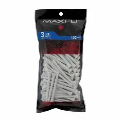 Maxfli 3.25" White Tees-MX191