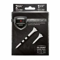 Maxfli 2 3/4" Whtie Performance Tee 50pk