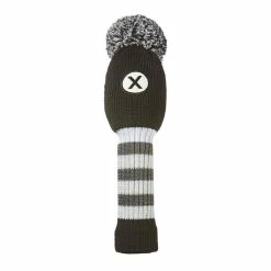 Maxfli Vintage Knit Hybrid Headcover Black/White