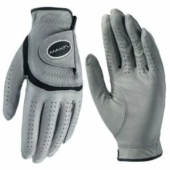 Maxfli Tour Gray Cabretta Leather Golf Gloves