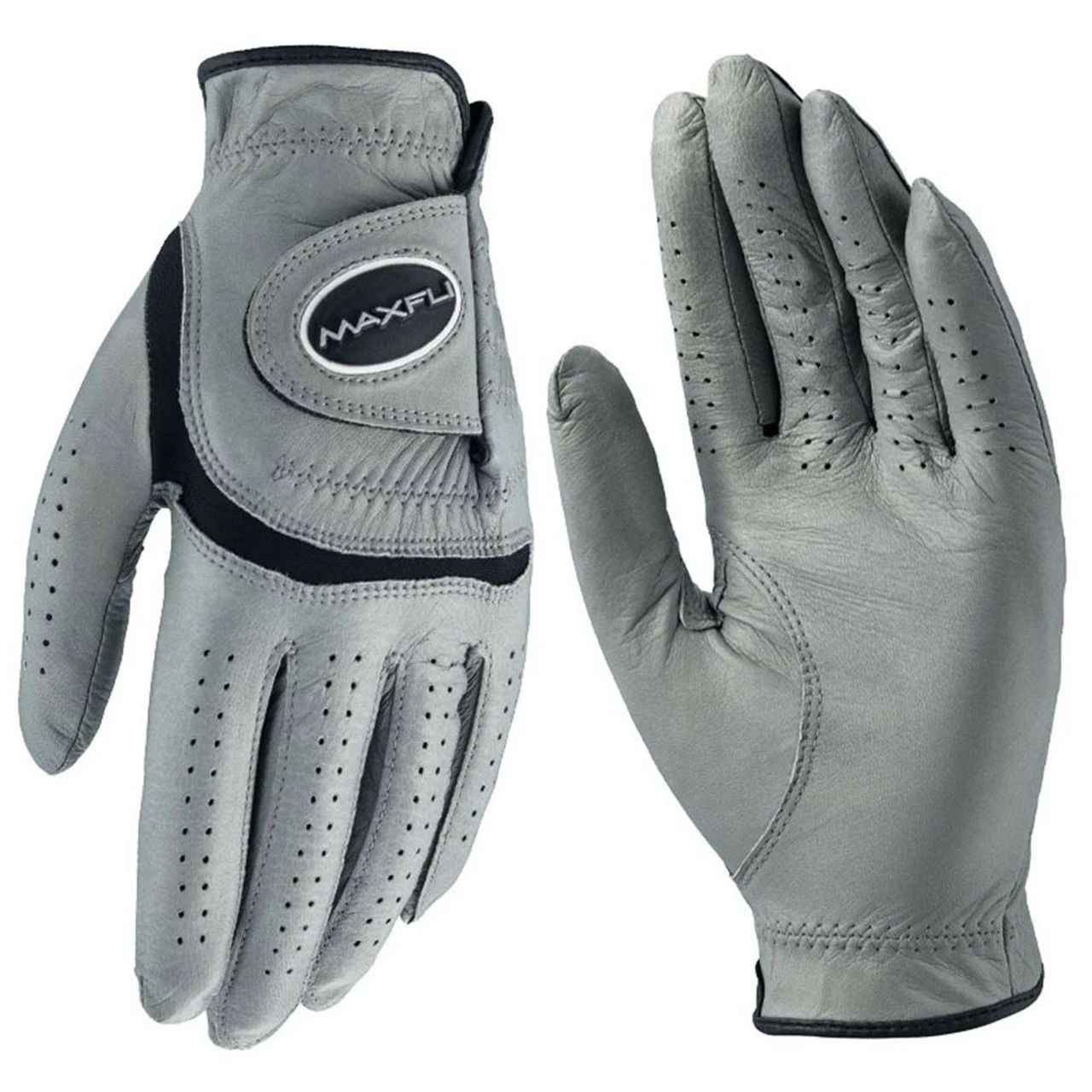 Maxfli Tour Gray Cabretta Leather Golf Gloves