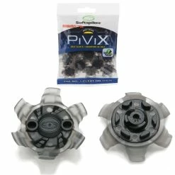 SoftSpikes PiViX Golf Cleats - Fast Twist 3.0 Gray/Black
