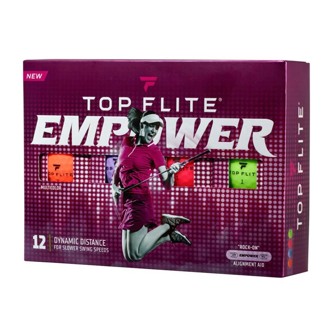 Top Flite Women's 2022 Empower Matte Multi-Color Golf Balls